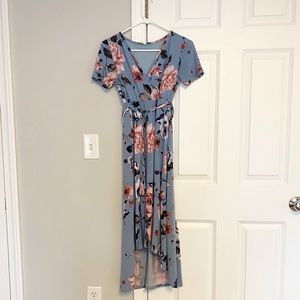 Pinkblush flowery materiality&nursery dress